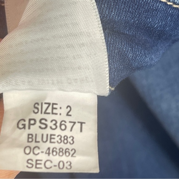 Good American Good Straight Leg Style GPS367T Blue 383 Stretch Mid Rise Size 2 - Picture 12 of 14